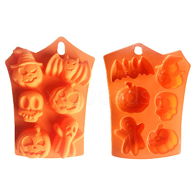 Halloween Theme Silicone Molds SOAP-PW0001-128-1