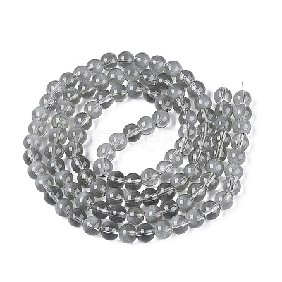 Transparent Glass Imitation Cat Eye Beads Strands GLAA-Q110-01B-02-1