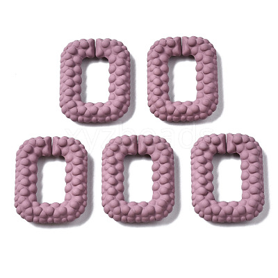 Spray Painted CCB Plastic Linking Rings CCB-Q091-009D-1