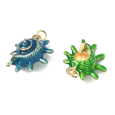 Brass Enamel Pendants KK-CBA57A9-04G-1