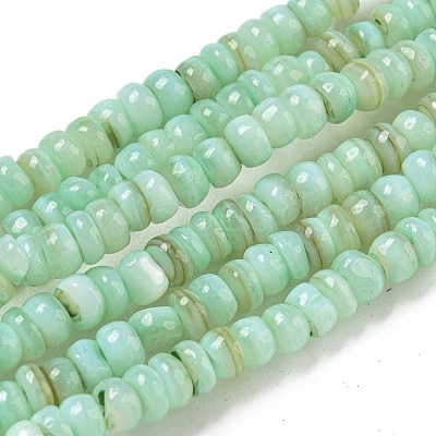 Dyed Natural Freshwater Shell Beads Strands X1-BSHE-G039-07E-1