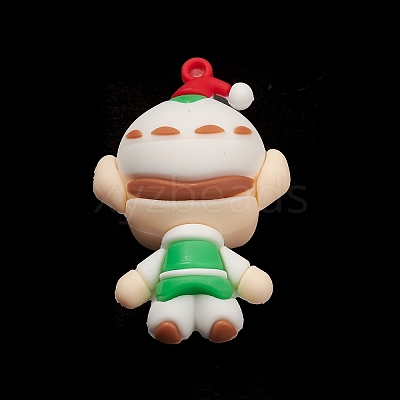 PVC Plastic Christmas Style Big Pendants PVC-O001-02K-1