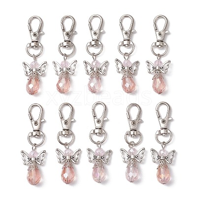 10Pcs Glass Pendant Decorations HJEW-JM02548-1