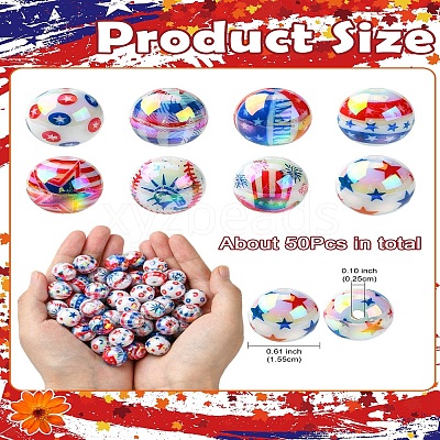 Acrylic Beads OACR-CJC0008-06-1