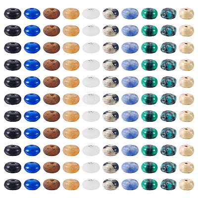 300Pcs 10 Styles Natural & Synthetic Mixed Stone Beads G-TA0003-01-1