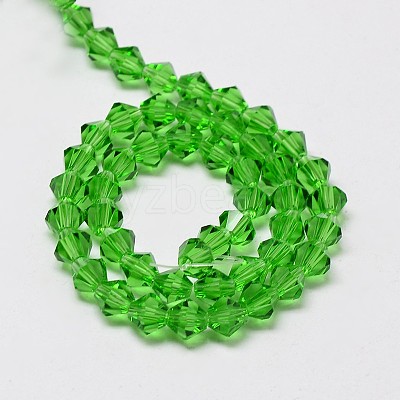 Imitate Austrian Crystal Bicone Glass Beads Strands X-GLAA-F029-6x6mm-03-1
