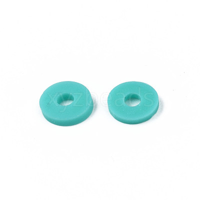 Handmade Polymer Clay Beads Strands CLAY-R089-6mm-031-1