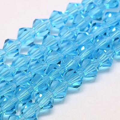 Transparent Glass Beads Strands EGLA-A039-T4mm-D19-1