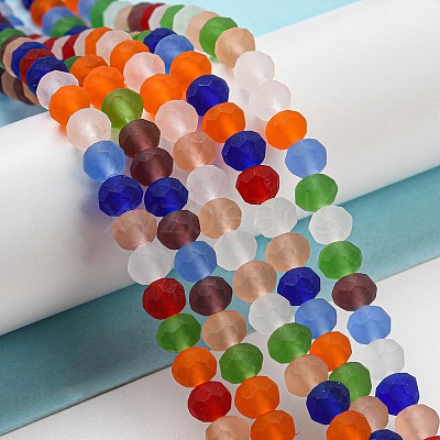 Transparent Glass Beads Strands EGLA-A034-M6mm-63-1