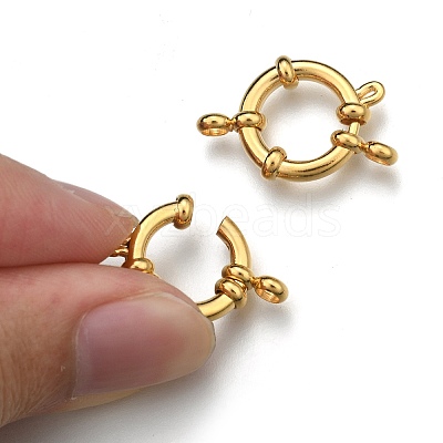 304 Stainless Steel Spring Ring Clasps STAS-H558-29G-1