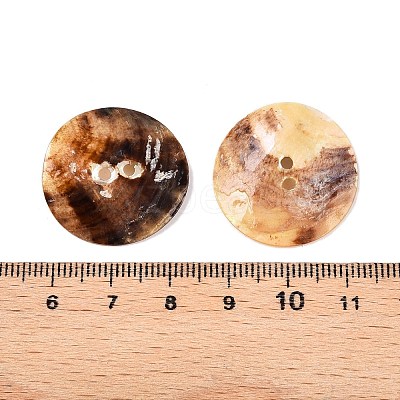 2-Hole Mother of Pearl Buttons SHEL-T012-43C-1