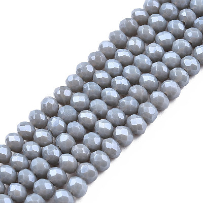 Electroplate Glass Beads Strands EGLA-A034-P3mm-A16-1