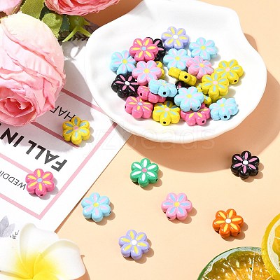 30Pcs Alloy Enamel Beads ENAM-CJ0006-20-1