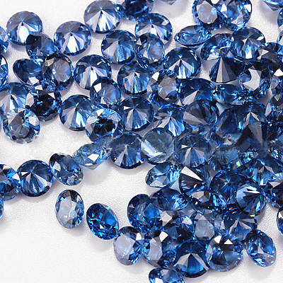 Diamond Shaped Cubic Zirconia Pointed Back Cabochons ZIRC-R004-12mm-06-1
