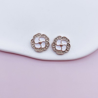 Enamel Resin Cabochons RESI-WH20010-12F-02-1