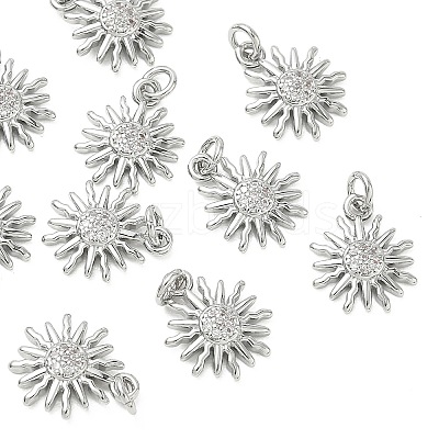 SHEGRACE Brass Micro Pave Cubic Zirconia Pendants XGRQ3D919-463P-1