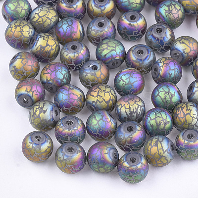 Electroplate Glass Beads EGLA-S178-03E-1