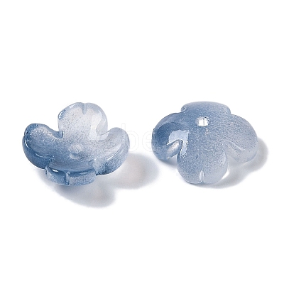 Baking Paint Glass Bead Caps GLAA-S202-04G-1