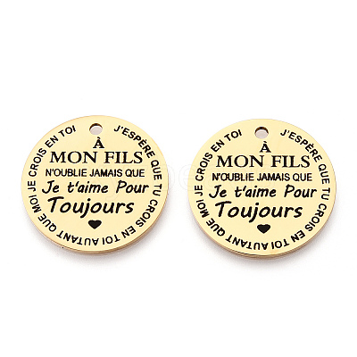 201 Stainless Steel Pendants LS-STAS-T064-37G-31-1