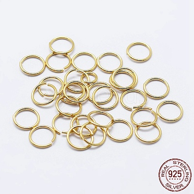 925 Sterling Silver Saw Cut Open Jump Rings STER-F036-02G-0.5x3mm-1