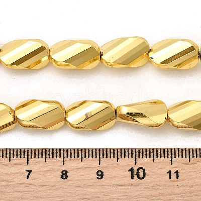 Electroplate Glass Beads Strands EGLA-F166-05B-1