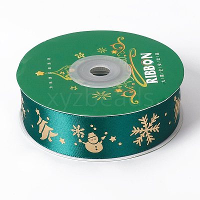 Single Face Polyester Printed Satin Ribbon SRIB-CJC0001-02-1