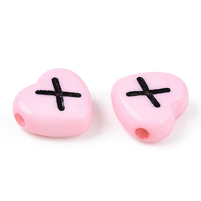 Horizontal Hole Opaque Acrylic Beads LS-X-SACR-Q126-04D-1