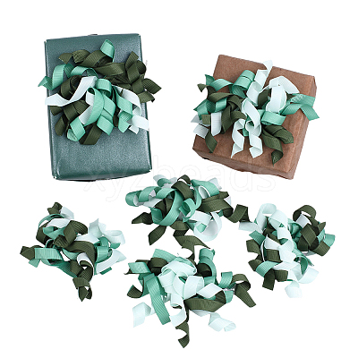 16Pcs Flower Polyester Ornament DIY-HY0003-34C-1