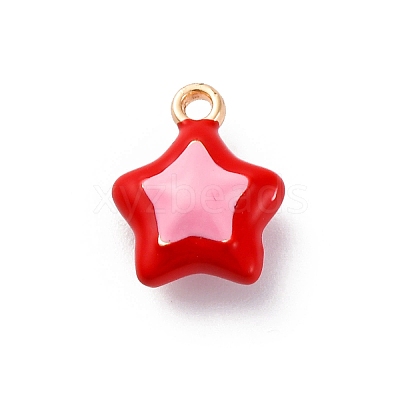 Alloy Enamel Charms ENAM-E362-08C-1