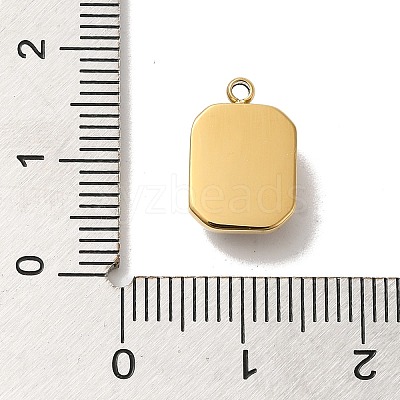 High Polished 304 Stainless Steel Glass Pendants STAS-L022-062G-03-1