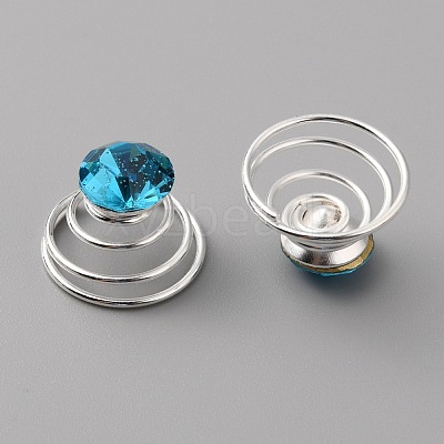 Fashion Iron Spirl Coils Hair Clip OHAR-WH0021-15B-1