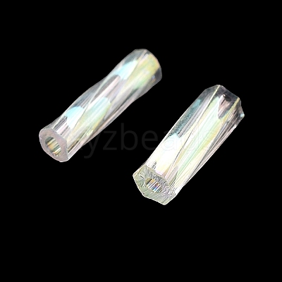 10G Ceylon Glass Twist Bugle Beads X-SEED-L012-01I-1