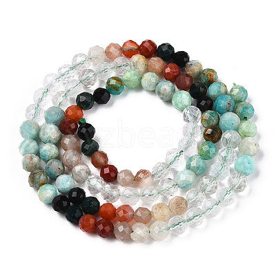 Natural & Synthetic Mixed Gemstone Beads Strands G-D080-A01-01-28-1