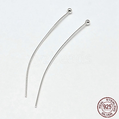 925 Sterling Silver Ball Head Pins STER-F018-03k-03-1