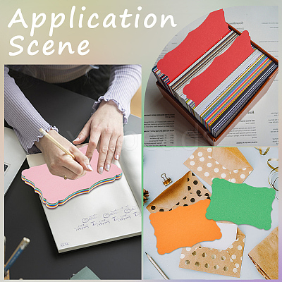 50Pcs 10 Colors DIY Paper Blank Greeting Cards AJEW-CP0010-26B-1