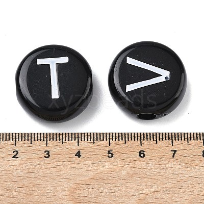 Opaque Acrylic European Beads MACR-K365-01G-1