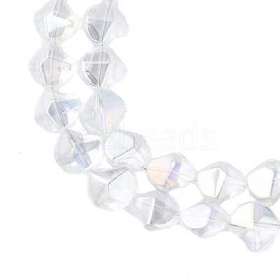 Electroplate Glass Beads Strands EGLA-N008-019-D01-1
