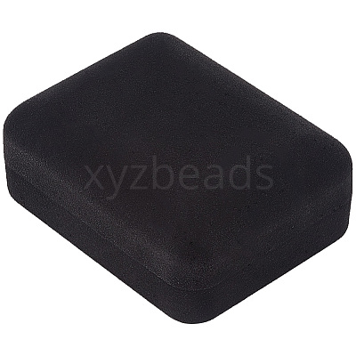 2Pcs Rectangle Flocking Plastic Boxes CON-BBC0001-24-1