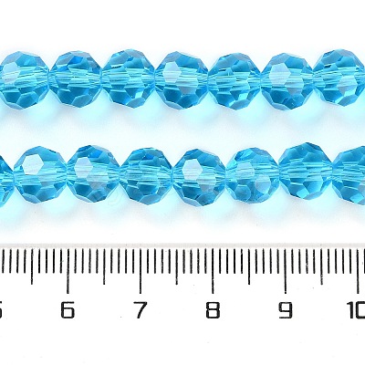 Transparent Glass Beads Strands GLAA-Q104-01C-1