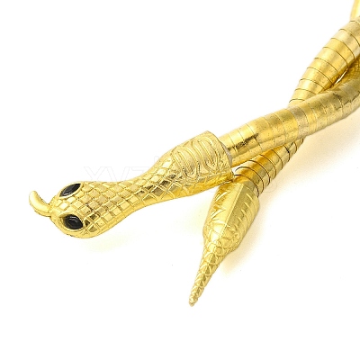 Adjustable Iron Snake Wrap Bangles BJEW-U004-03A-G-1