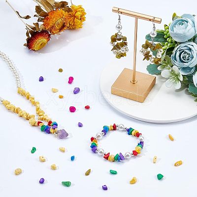 144G 8 Style Natural & Synthetic Gemstone Beads Strands G-NB0002-63-1