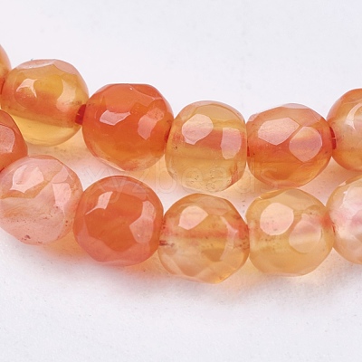 Natural Agate Round Beads Strand G-L084-4mm-M-1