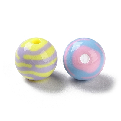 Two Tone Opaque Acrylic Beads SACR-I005-07A-1