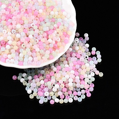 Opaque Acrylic Beads OACR-H038-20-1