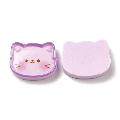 Cute Cartoon Animal Opaque Resin Cabochons X-RESI-C034-05E-1