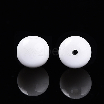 Opaque Solid Color Glass Beads X1-GLAA-N007-8mm-A17-1