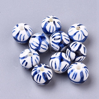 Handmade Porcelain Beads X-PORC-Q212-12mm-1-1