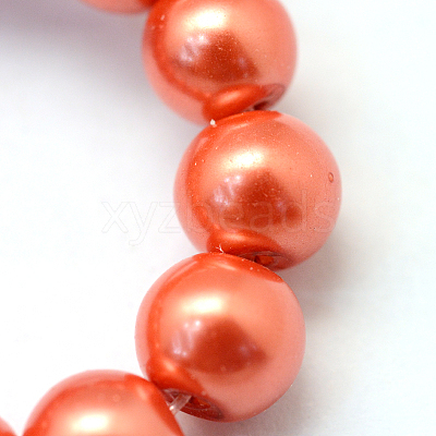 Baking Paint Glass Pearl Bead Strands HY-Q003-3mm-38-1