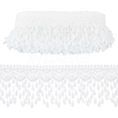 5Yards Polyester Lace Ribbon OCOR-NB0002-64A-1