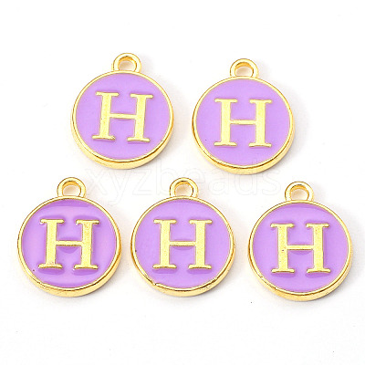 Golden Plated Alloy Enamel Charms LS-X-ENAM-S118-10H-1